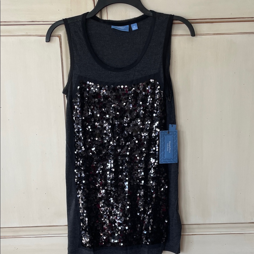 Simply Vera Vera Wang sequin tank top